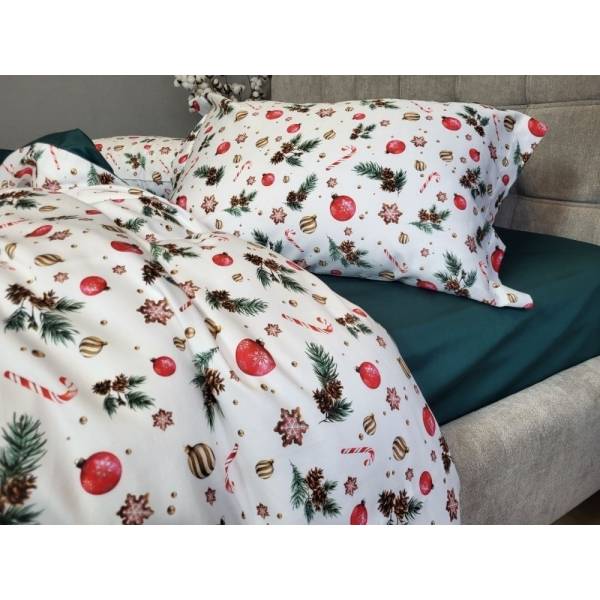 Постельное белье новогодней тематики: Сатин PREMIUM, DECORATIONS